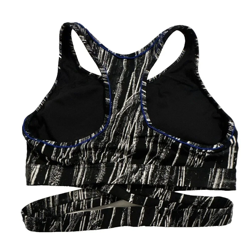Sports Illustrated XXL Racerback Sports Bra Medium Support Wireless Abstract